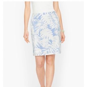 Talbots a‎ line palm leaf skirt. NWT. Retail 79.50